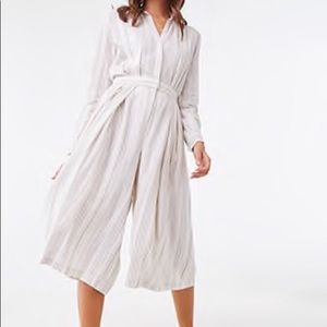 Linen White Jumpsuit